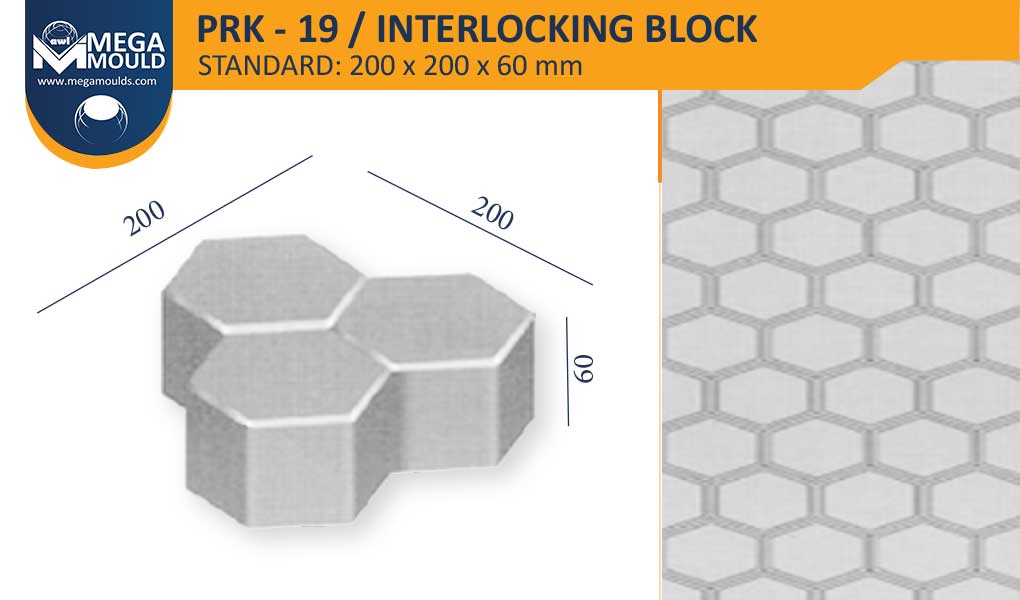 jurar construir Con rapidez Molde Para Adoquín Tri-Hexagonal PRK-19 | Industria de Moldes Mega Mould