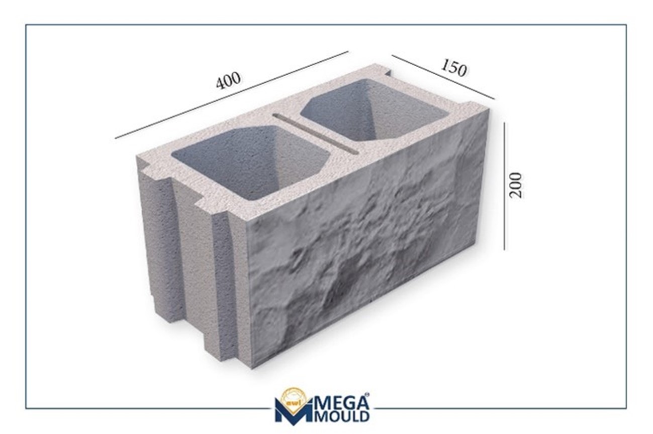 Modelos de moldes para bloques rugosos